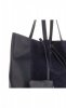 Kožené kabelka shopper bag Vittoria Gotti tmavo modrá V602